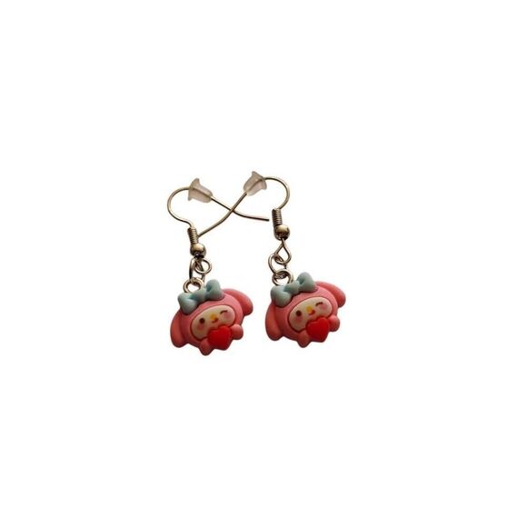 My Melody Mini Charm Earrings - Picture 1 of 2